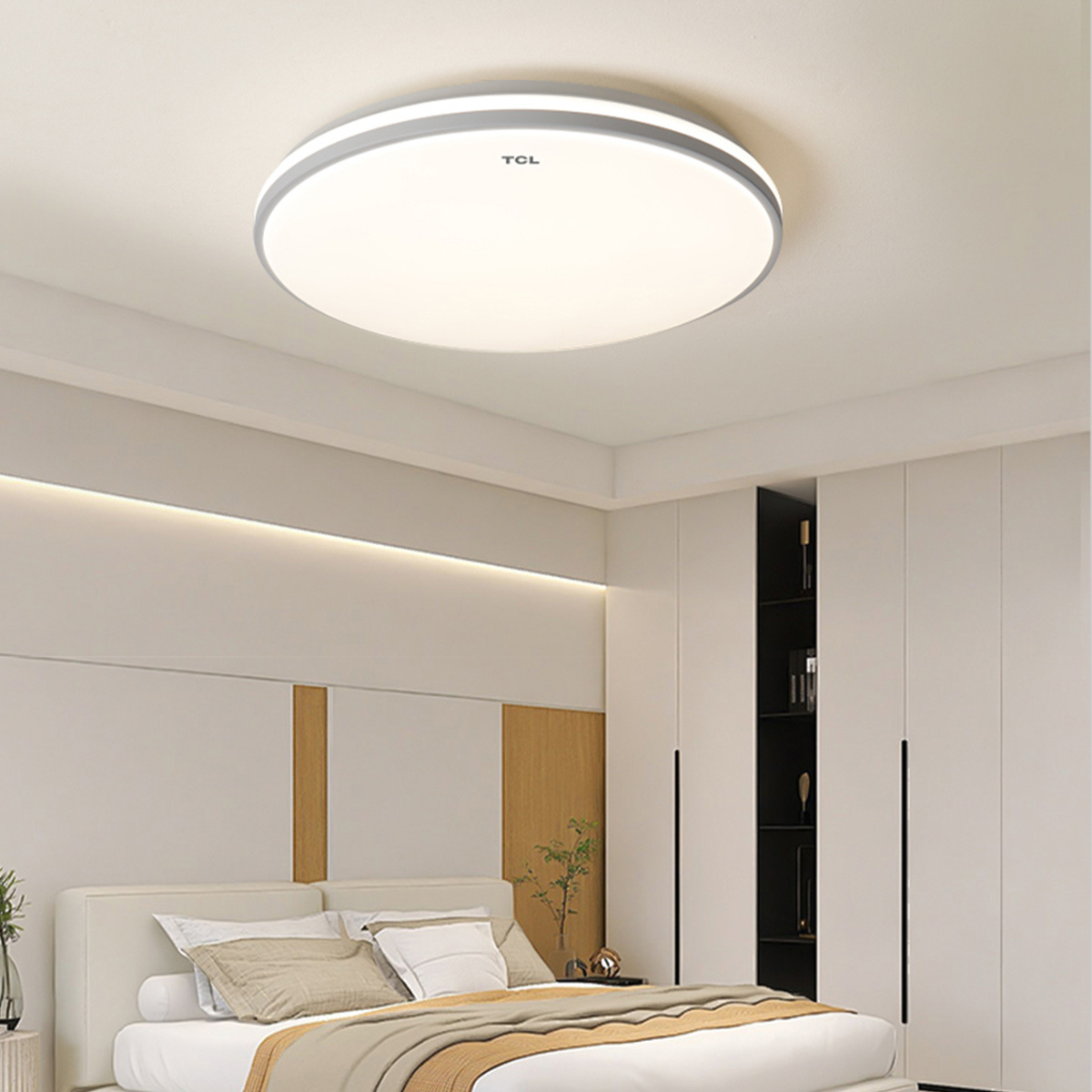 Surface mounted nordic style ceiling light with dimmer for hall led dimmable fixture round ceiling light led