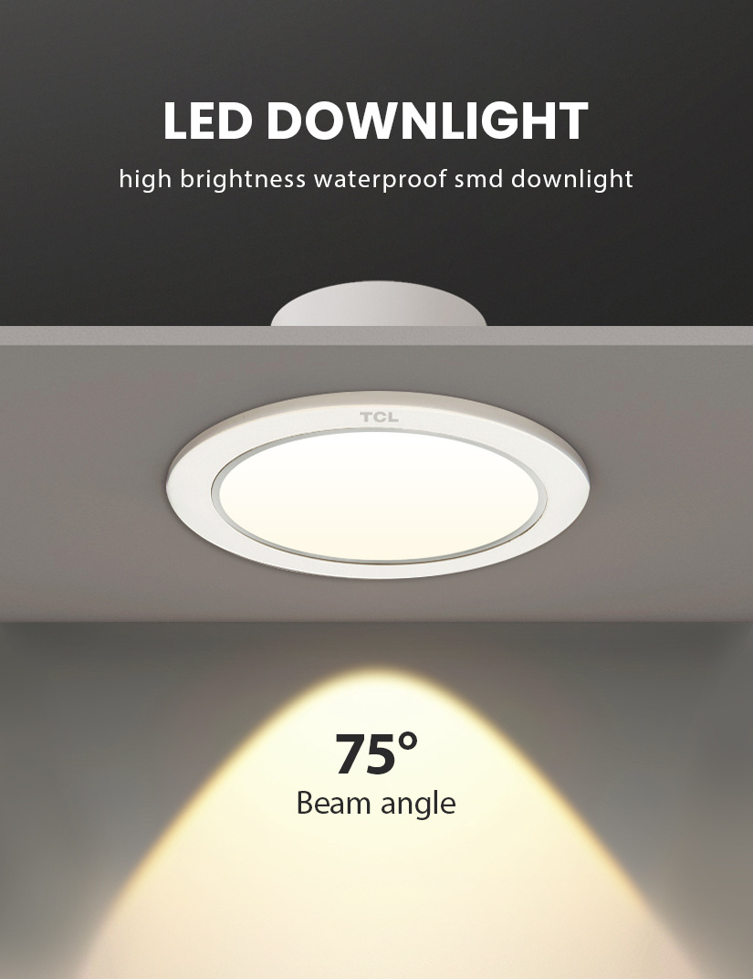 Deep anti-glare recessed down light adjustable cieling led downlight commercial lighting for hotel led downlight