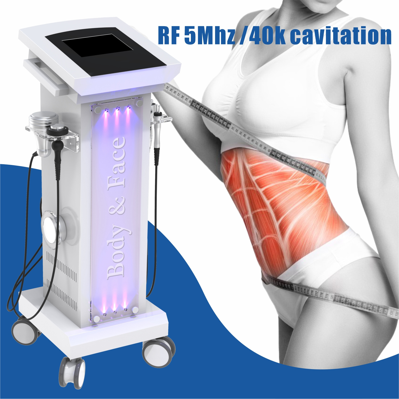 30K 40k Cavi RF Slimming Machine for Salon Use With 160mw Pads For S Shape Lasers Lipo