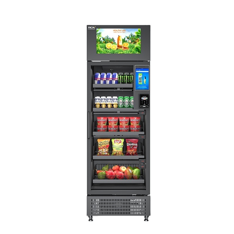 TCN New Style Smart Fridge Vending Machine Refrigerated Mixed Drinks Vending Machine