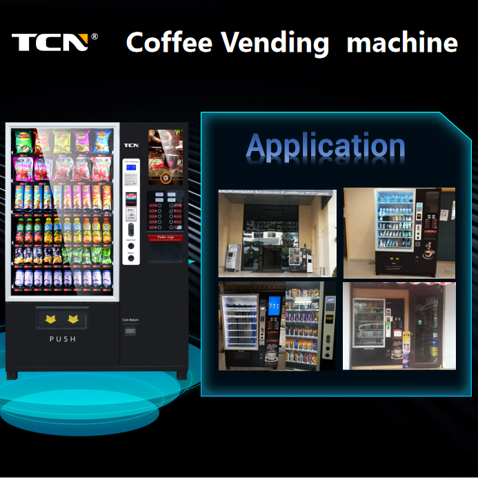 TCN Hot Selling Coffee / Snack / Beverage Combo Vending Machine With CE FCC Coffee Vending Machine