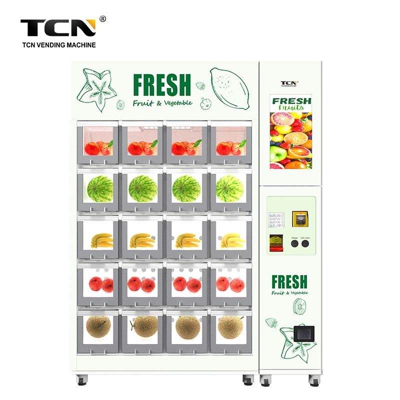 TCN 24/7 Self Service Locker Vending Machine Refrigerated Smart Fridge Vending Machine Fresh Food