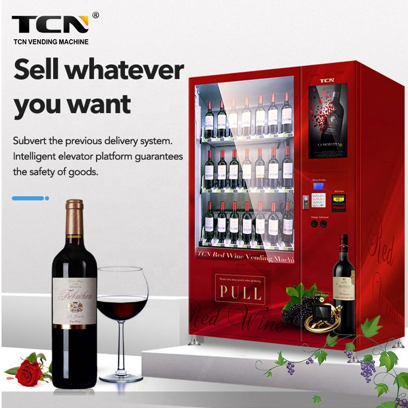 TCN Soup Alcohol Wine Vending Machine with 22 Inch Touch Screen