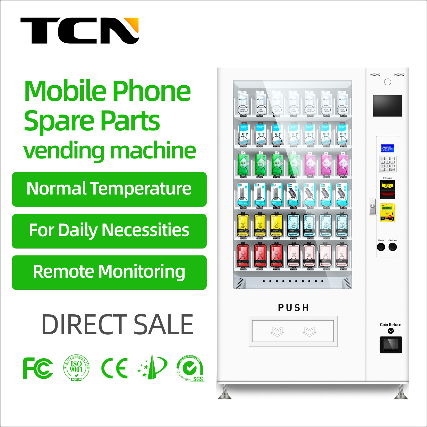 TCN Various Articles Vending Machine Coustomised Cheap Vending Machine For Cell Phone And Accessory