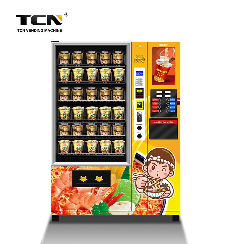 TCN Vending Machine New Style Instant Ramen And Cup Noodle Vending.Machine With Hot Water