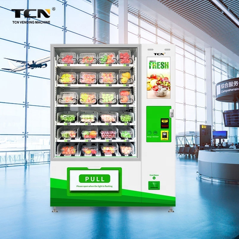 TCN Fast Food Vegetable Salad Fruit Vending Machine Automatic Milkshake Vending Machine