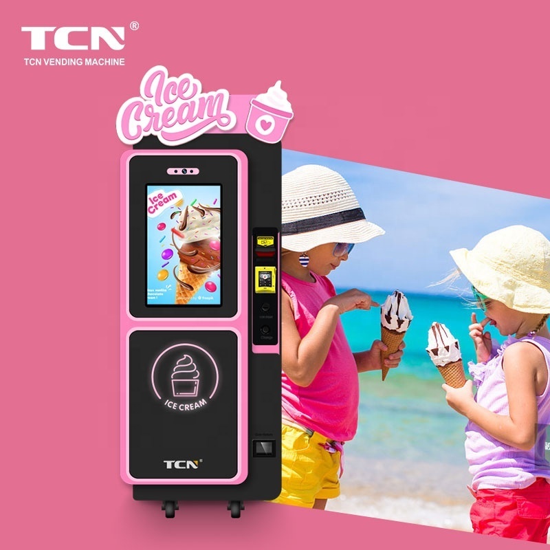 TCN Ice Cream Vending Machine Robot Price  Soft Ice Cream Vending Machine for Sale