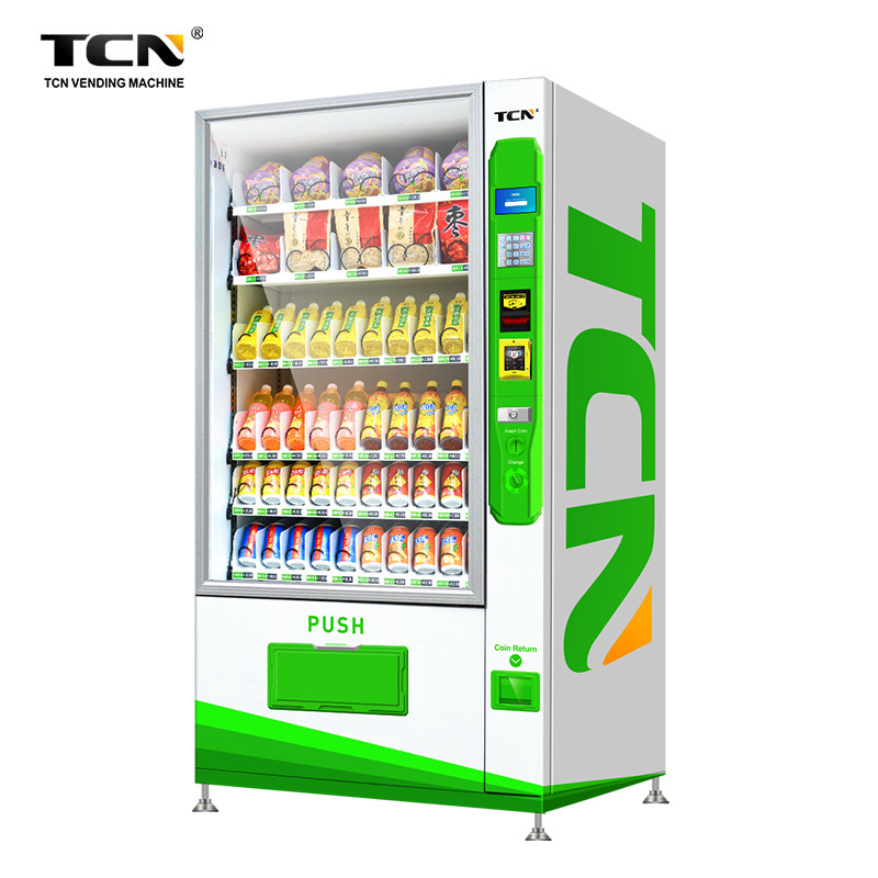 TCN Smart 24 Hours Self-Service Automatic Milk Food Snack Drink Vending Machine With Ce Cb Iso9001