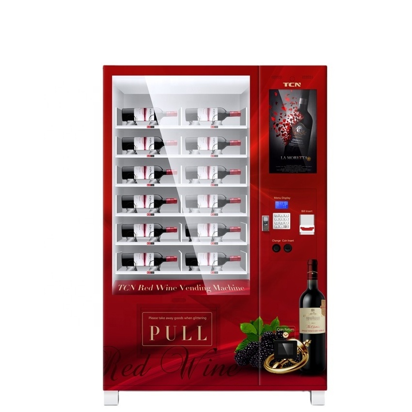 TCN Soup Alcohol Wine Vending Machine with 22 Inch Touch Screen