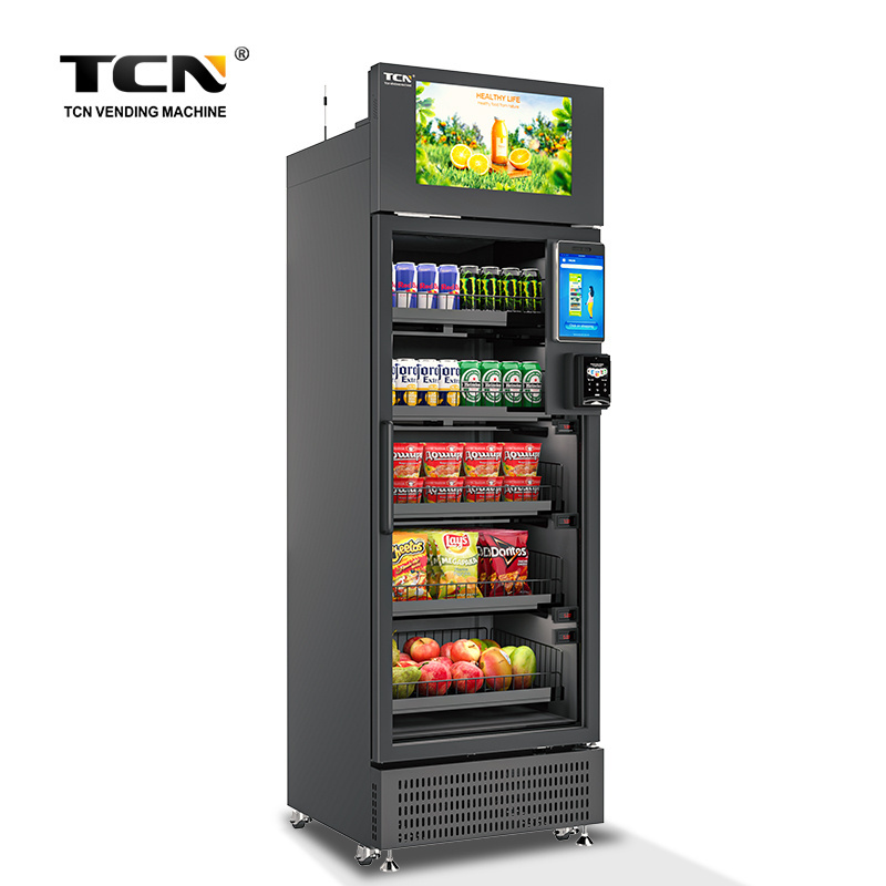 TCN New Style Smart Fridge Vending Machine Refrigerated Mixed Drinks Vending Machine