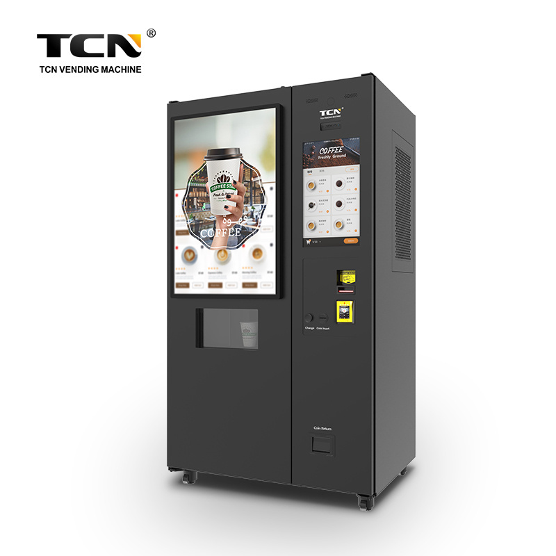 TCN Robot Arm Vending Machine Hot And Cold Coffee Vending Machine Automatic