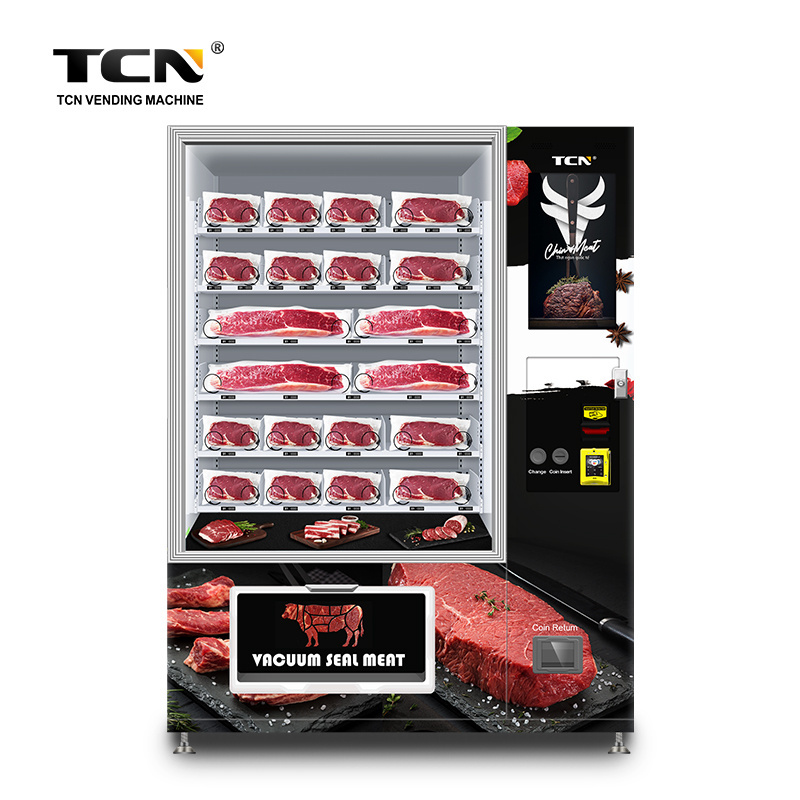 TCN OEM/ODM Vending Machine Fresh Packaged Meat Vending Machines With Refrigeration