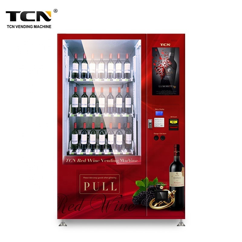 TCN Soup Alcohol Wine Vending Machine with 22 Inch Touch Screen