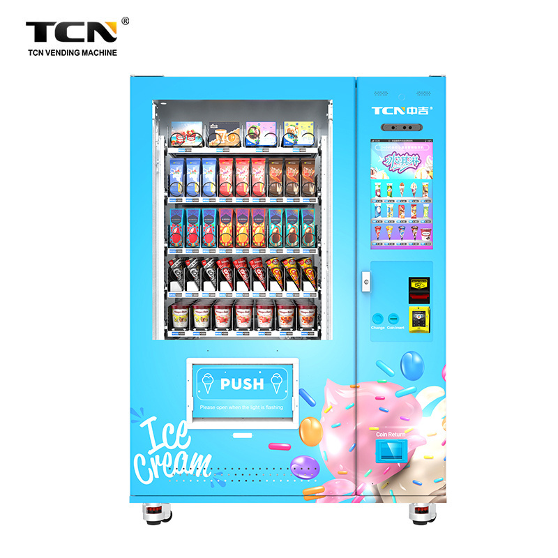 TCN ODM/OEM Automatic Frozen Food Ice Cream Vending Machine Yogurt Food Frozen Vending Machine