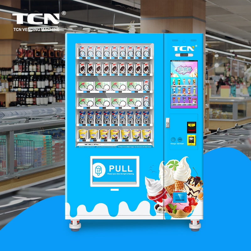 TCN ODM/OEM Convenience Store Frozen Sucker Frozen Food Ice Cream Meat Vending Machine