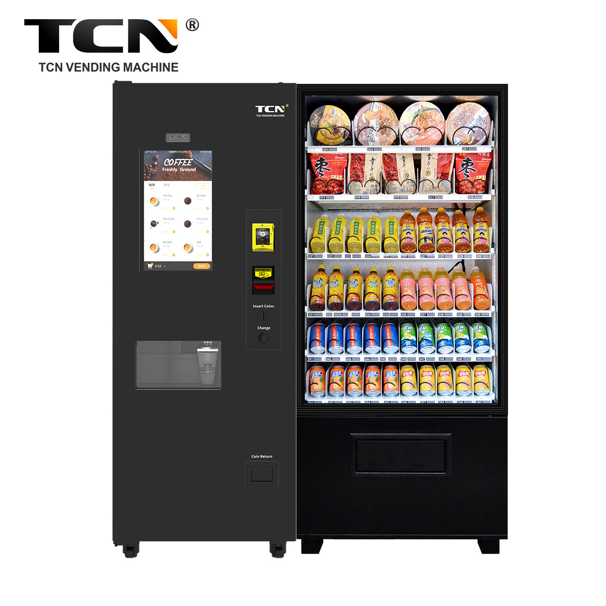 TCN-NCF-7N(V22) Touch Screen Tea Coffee Vending Machine Slim Vending Machine