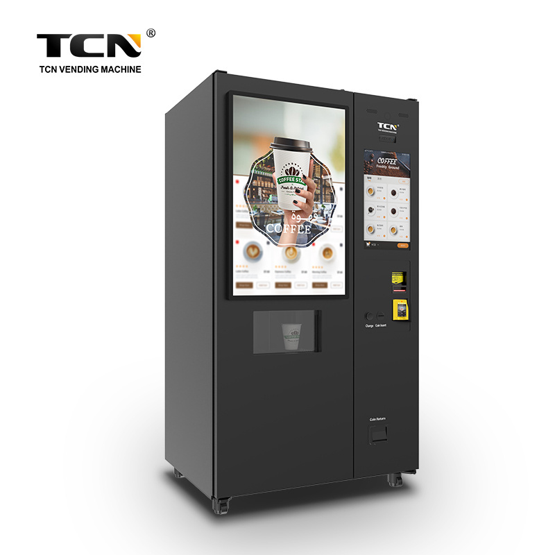 TCN Robot Arm Vending Machine Hot And Cold Coffee Vending Machine Automatic