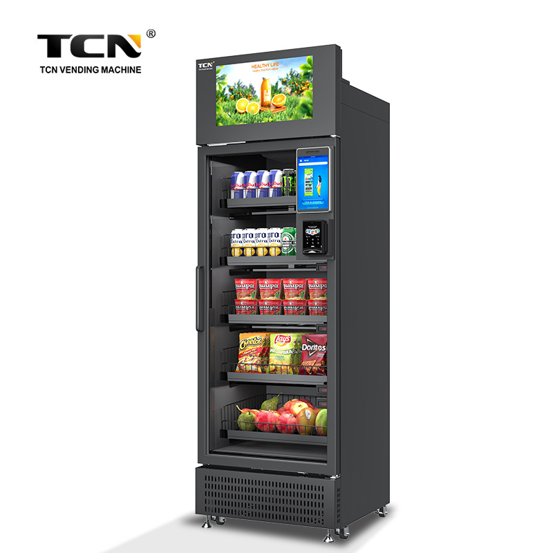 TCN New Style Smart Fridge Vending Machine Refrigerated Mixed Drinks Vending Machine