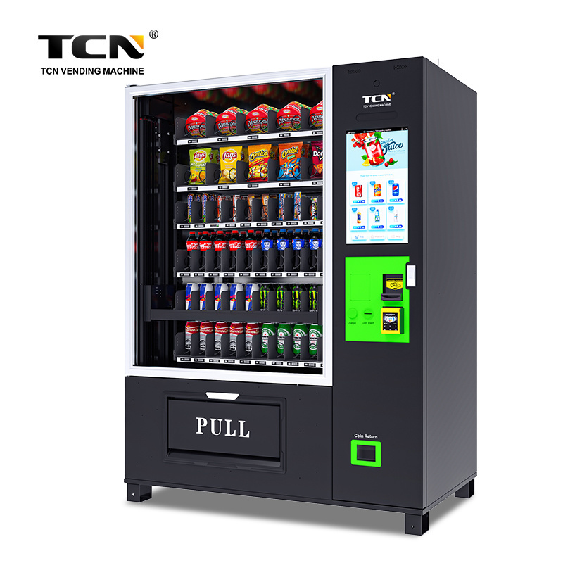 TCN Elevator Vending Machine Bubble Tea Cup Cake Vending Machine For Shopping Mall