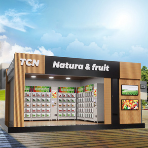 TCN Refrigerated Locker Vending Machine Transparent Window Vending Machine For Sale