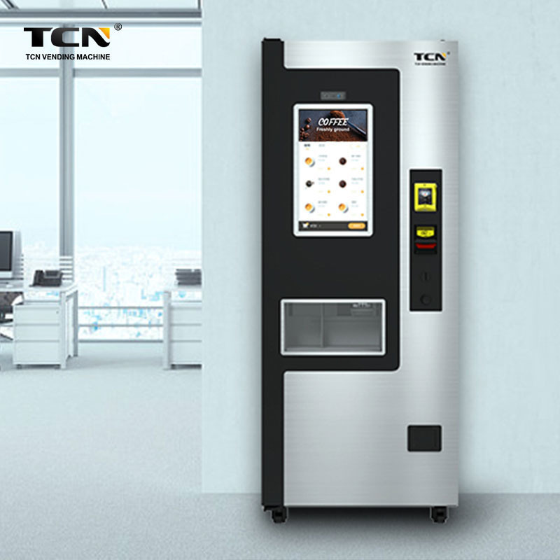 TCN Atm Grinding Coffee Vending Machine Companies Bean To Cup Coffee Vending Machine