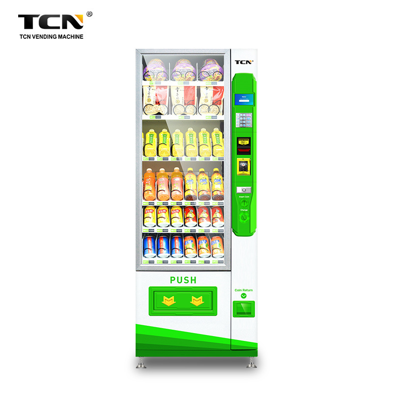 TCN Automated Cold Water Bottled Water Coin Operated Vending Machines For Sale