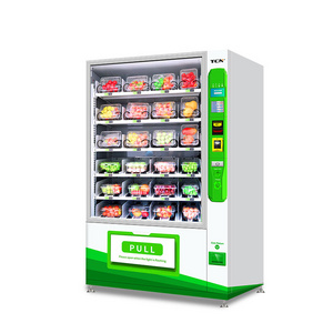 Tcn Automatic Self Service Cake Fruit Salad Vegetable Belt Conveyor Elevator Vending Machine