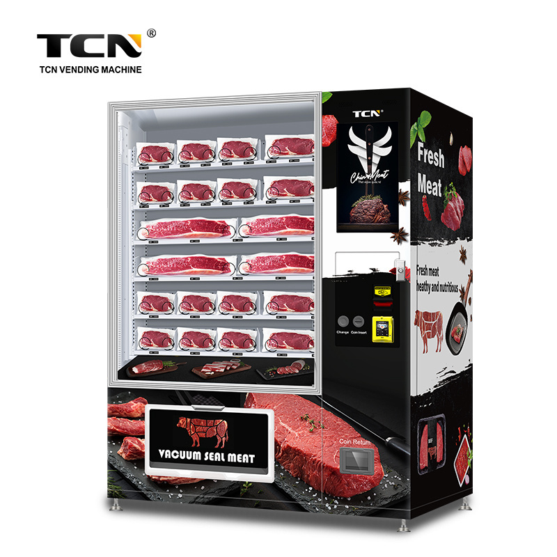 TCN OEM/ODM Vending Machine Fresh Packaged Meat Vending Machines With Refrigeration