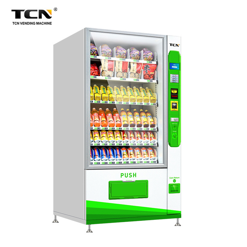 TCN Smart 24 Hours Self-Service Automatic Milk Food Snack Drink Vending Machine With Ce Cb Iso9001