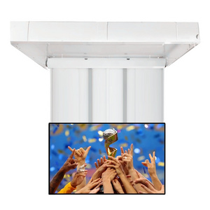 32-75inch Remote control Smart Motorized Ceiling TV Bracket Drop Down Flip up Motorized Ceiling TV lift for Home Office Hotel