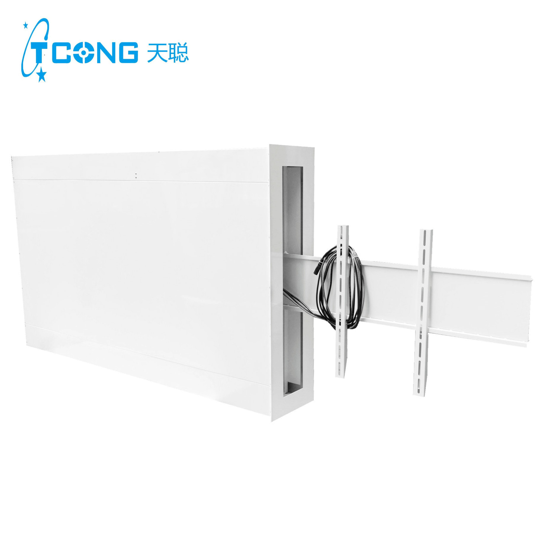 Factory  Retractable  Wall TV  Mount Motorized  Wall Mounted TV Lift Horizontal Sliding TV Bracket