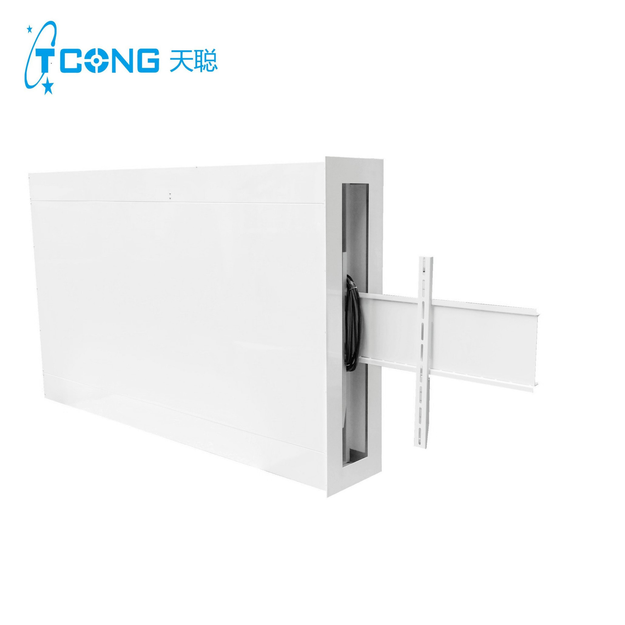 Factory  Retractable  Wall TV  Mount Motorized  Wall Mounted TV Lift Horizontal Sliding TV Bracket