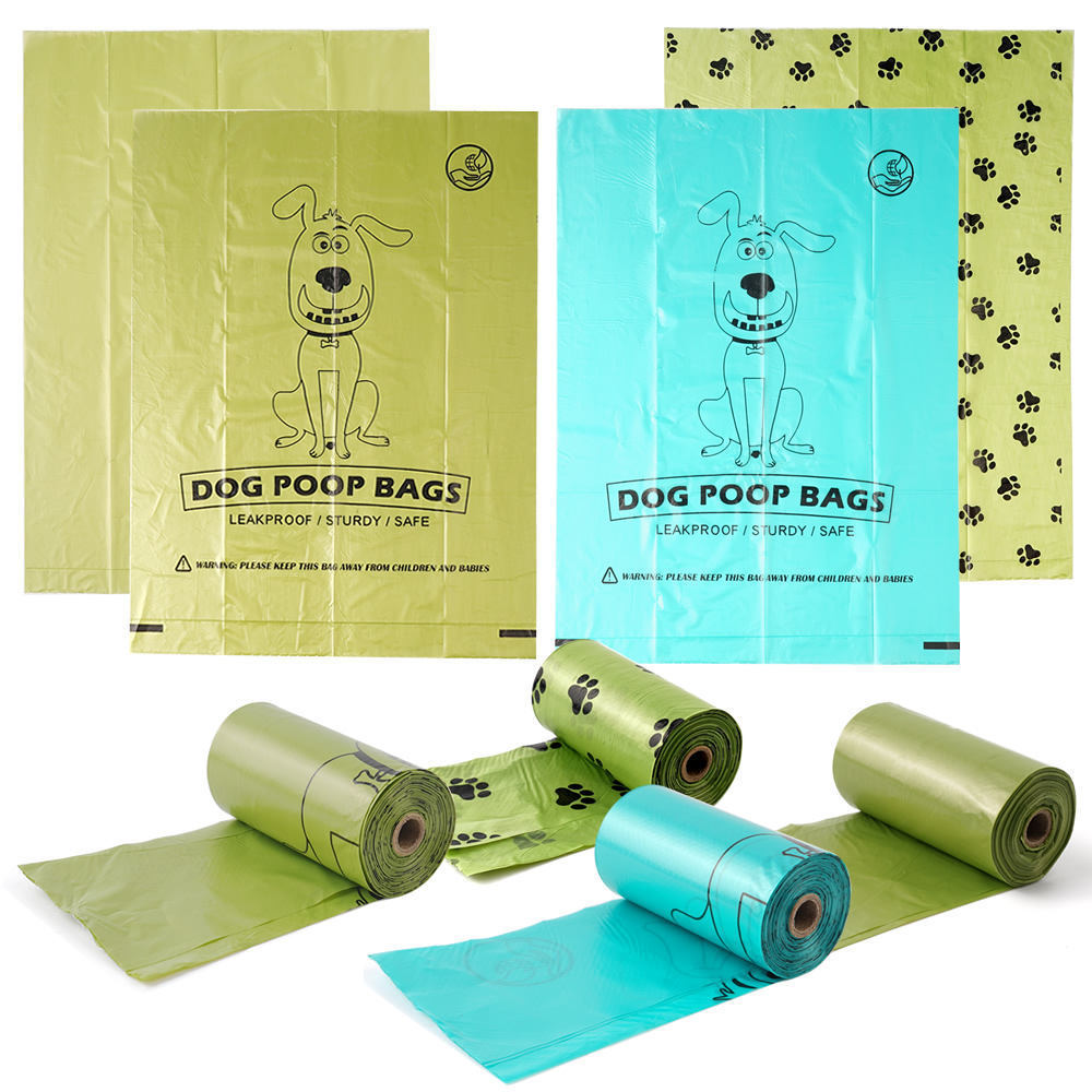 Custom Printed Eco-Friendly Bio Degradable Doggy Cornstarch Eco Friendly Compostable Biodegradable Pet Poop Bags for Dog