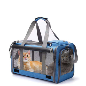 Portable Pet Outdoor Travel Products Soft Sided Foldable Breathable Small Dog Cat Puppy Carrier Sling Bag