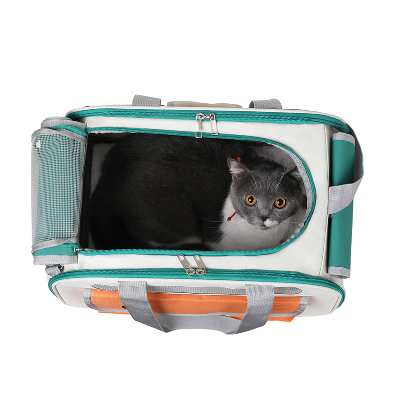 Professional Pet Accessories Portable Folding Cat Puppy Tote Bag Collapsible Breathable Pet Travel Sling Carrier Bags