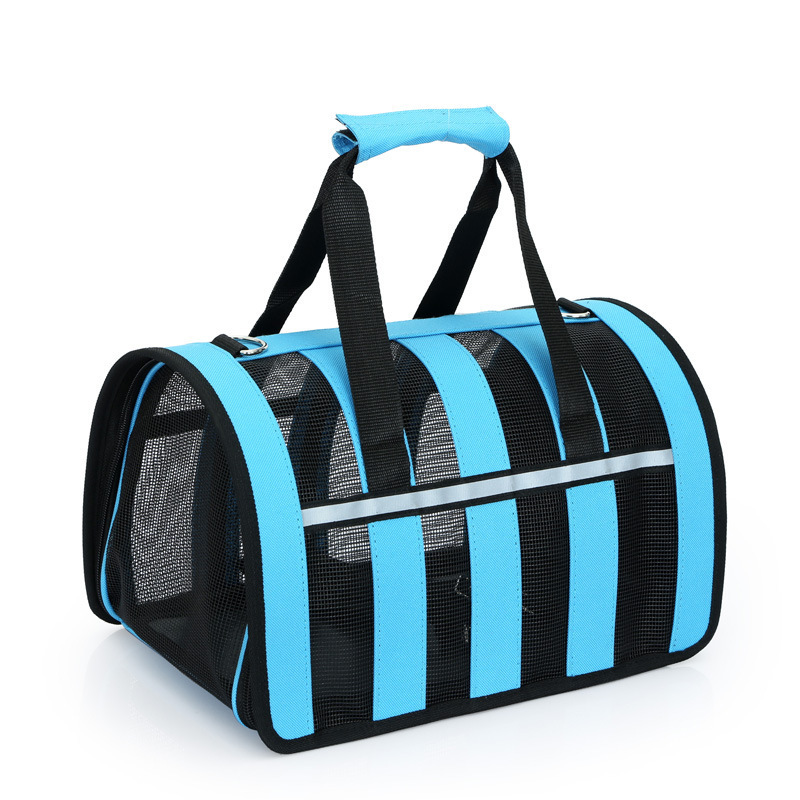 Hot Selling Colors Stripe Breathable Soft Sided Soft-Sided Pet Carrier for Small Medium Cats Dogs Puppy