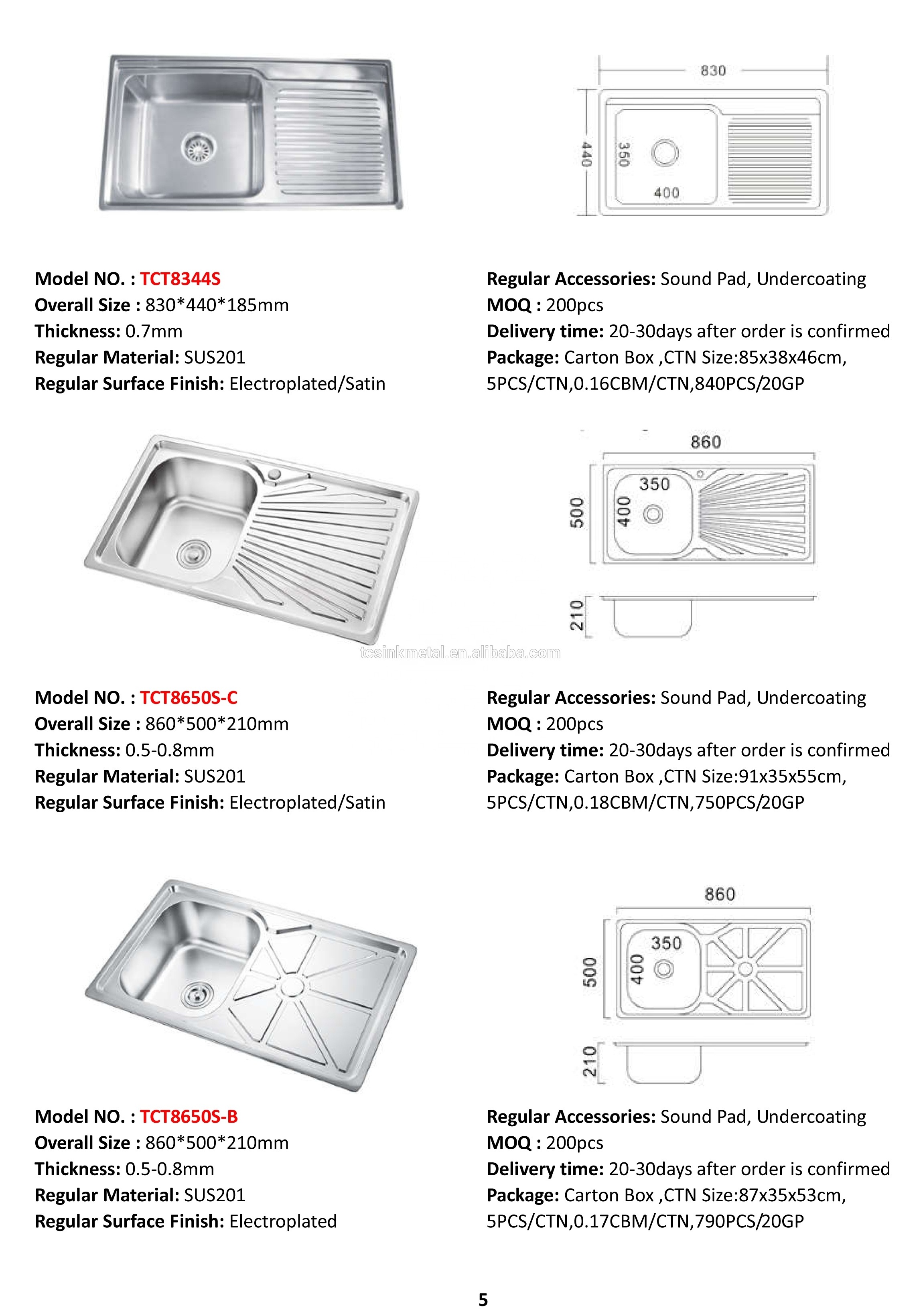 Cheap as Aluminum Kitchen Sink But with Good Quality