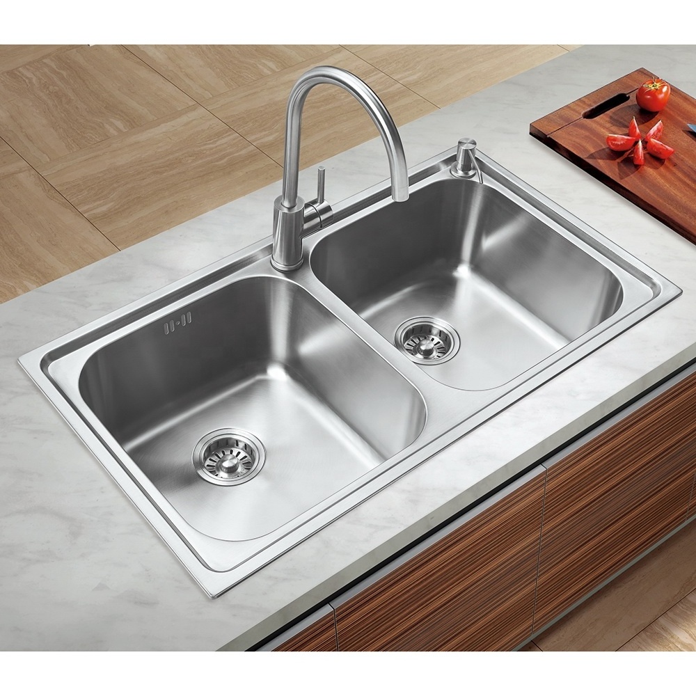 Two Bowl Sink Stainless Steel Kitchen Sink