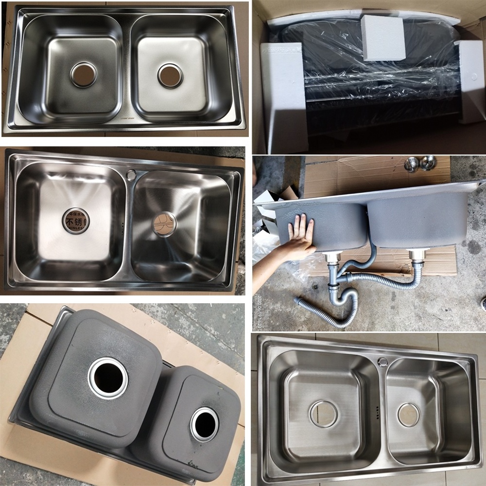 Two Bowl Sink Stainless Steel Kitchen Sink