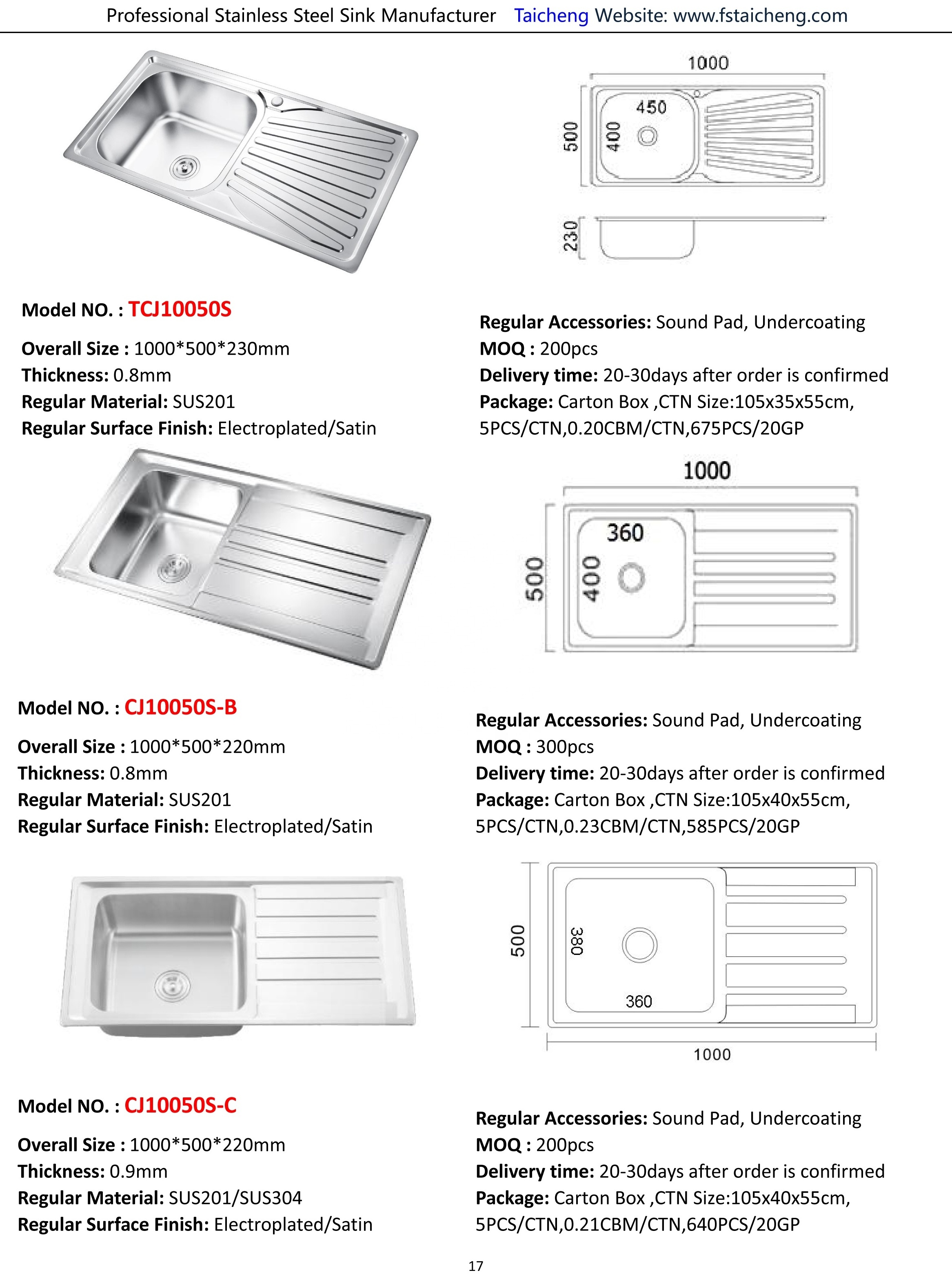 Free Standing Stainless Steel Sink with Frame and Legs