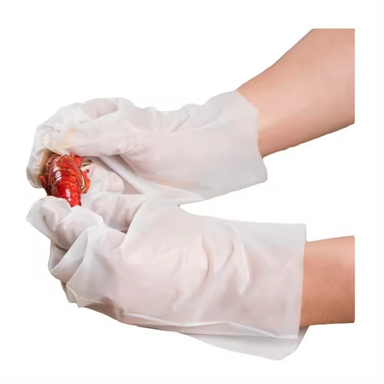 Cost-effective Disposable Plastic Gloves Pe Plastic Gloves Transparent Poly Food Polyethylene TPE Stretch Hybrid Poly Gloves