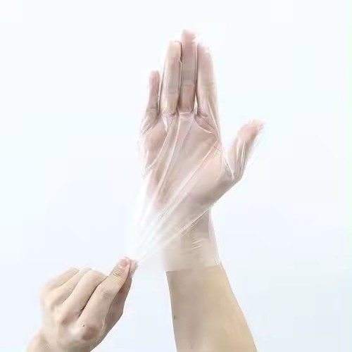 Cost-effective Disposable Plastic Gloves Pe Plastic Gloves Transparent Poly Food Polyethylene TPE Stretch Hybrid Poly Gloves