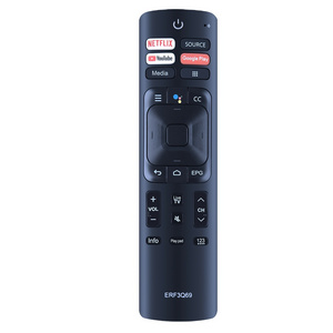 Voice Replacement TV Remote Control for Hisense Sharp ERF3Q69 Television