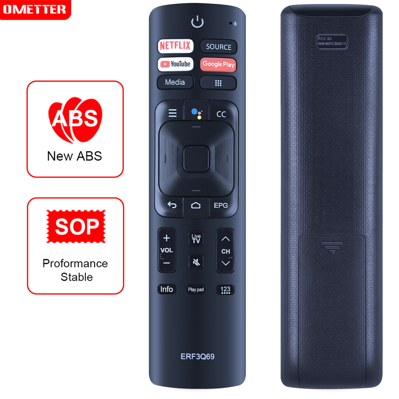 Voice Replacement TV Remote Control for Hisense Sharp ERF3Q69 Television