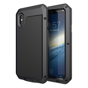 TENCHEN High Quality Aluminum Metal Shockproof Gorilla Case Waterproof Cover for Samsung Galaxy S8/ S9 Gorilla Glass Case