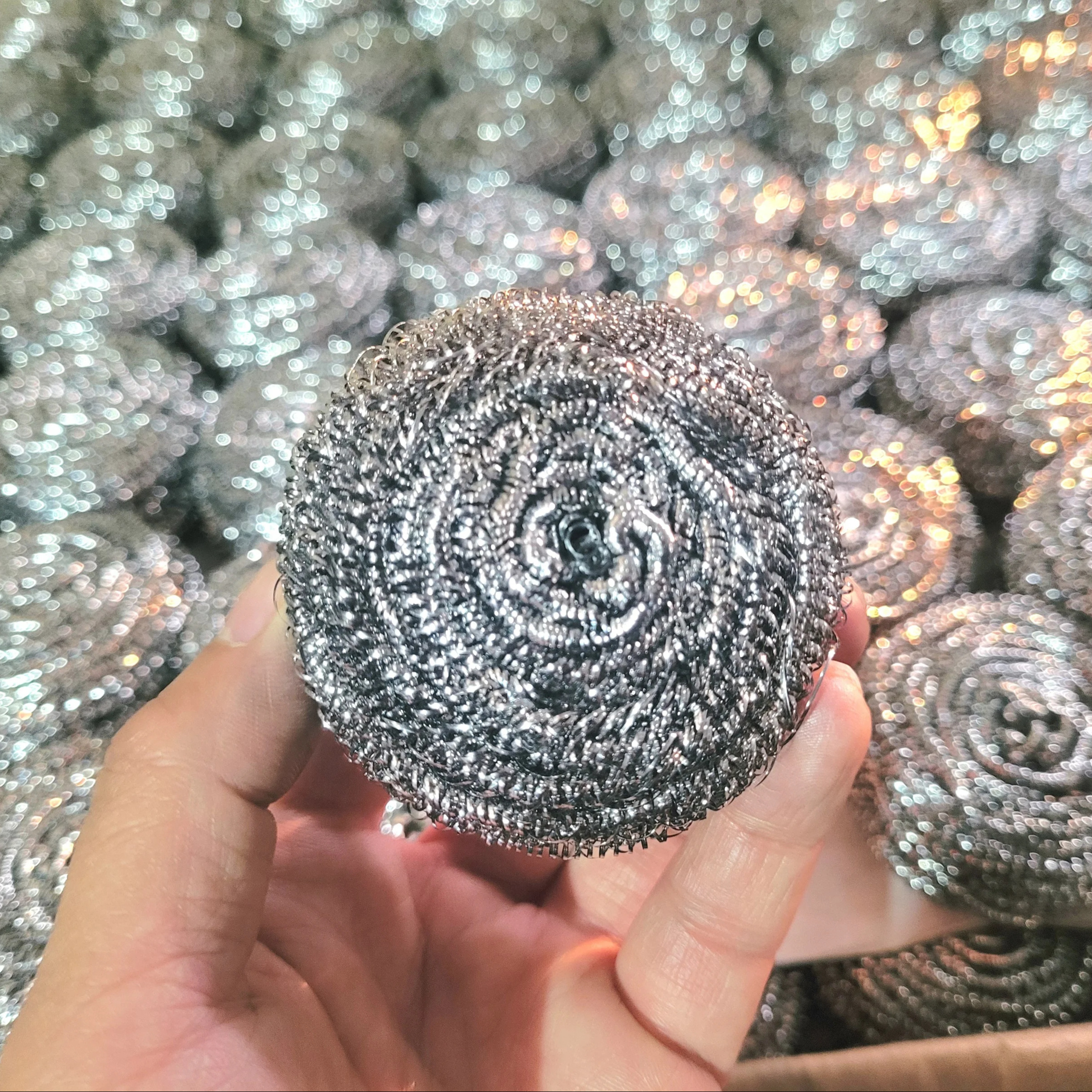 Factory Price High Quality Stainless Steel Scourer Spiral Wire Scourer