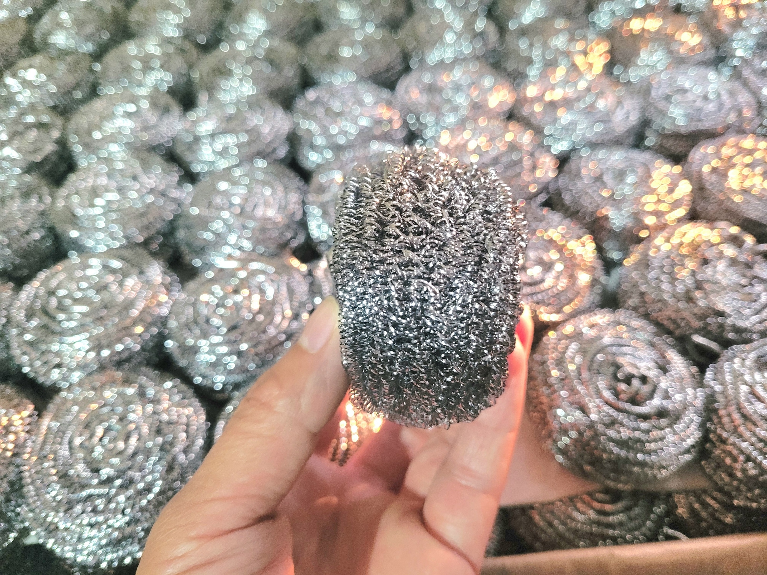 Factory Price High Quality Stainless Steel Scourer Spiral Wire Scourer