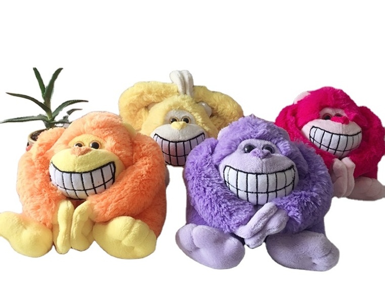 colorful plush stuffed happy blue Monkey toys