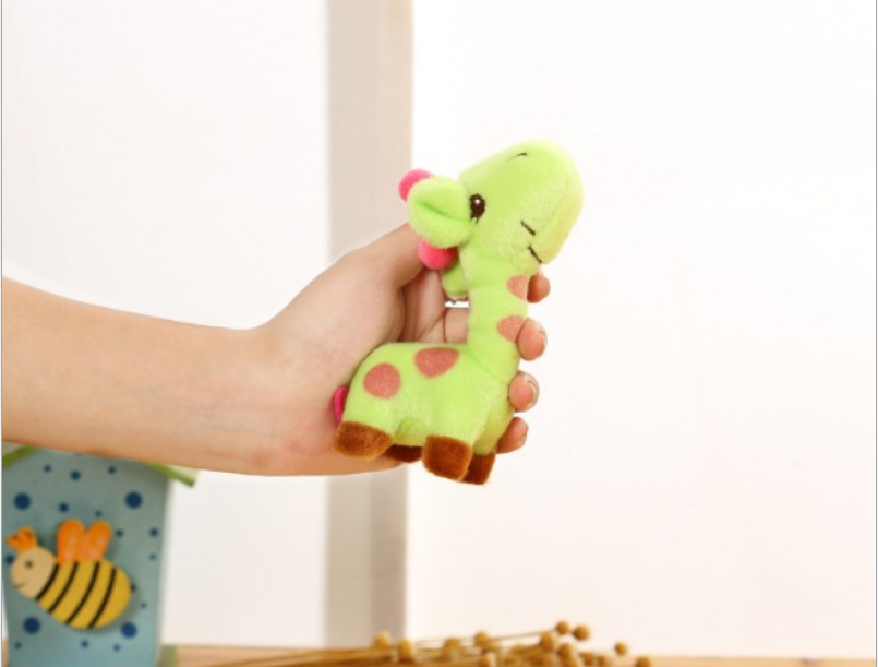 wholesale customized high-quality giraffe plush stuffed animal toys key chain keychain