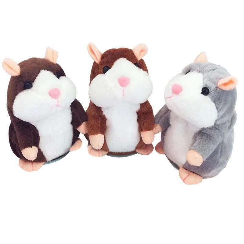 Voice Recording electric toys Talking Hamster Repeats Lovely Plush stuffed toys Talking Hamster Toys repeat talking mouse